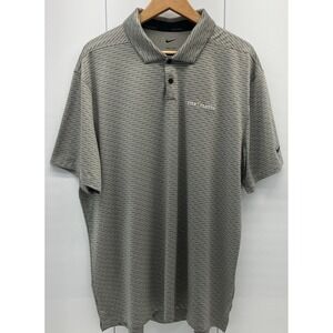 Nike TPC Sawgrass Resort The Players Polo Mens XL Gray Dry Fit Active Wear Golf